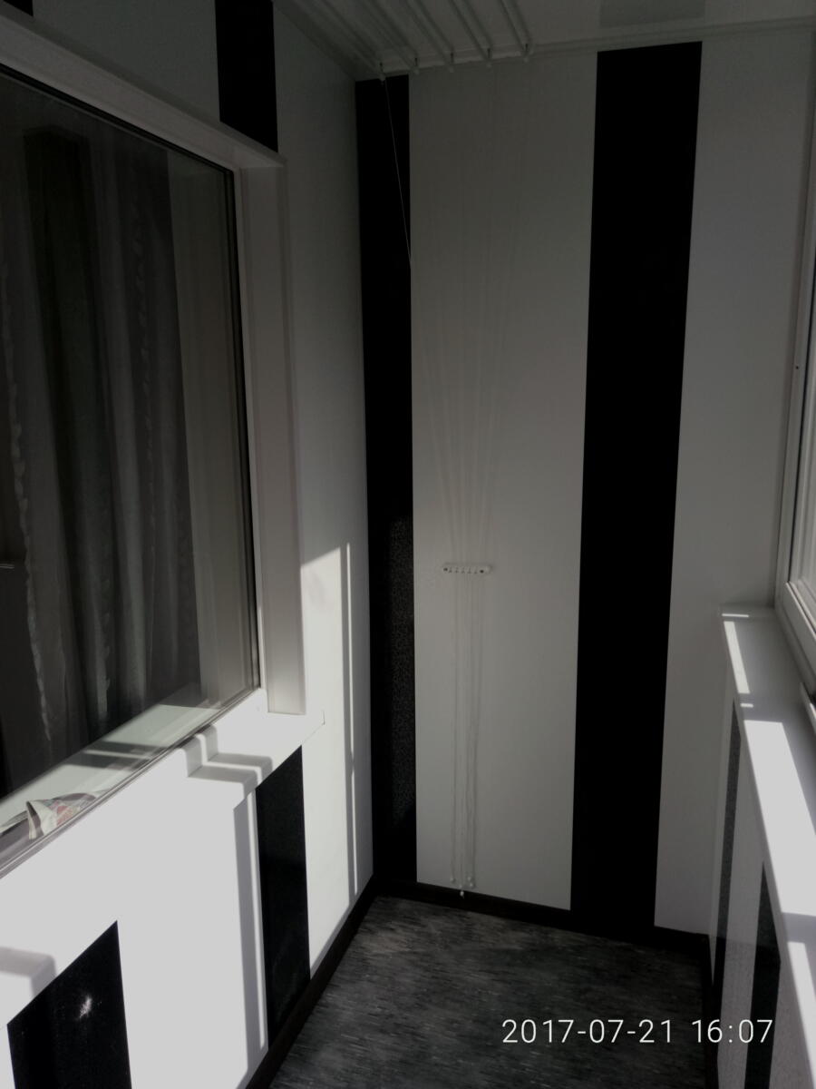 Отделка лоджии панелями ПВХ